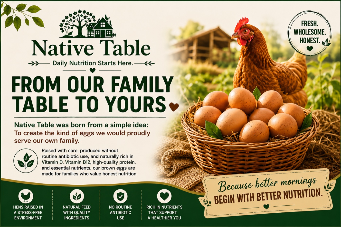 Native Table poster — From our family table to yours